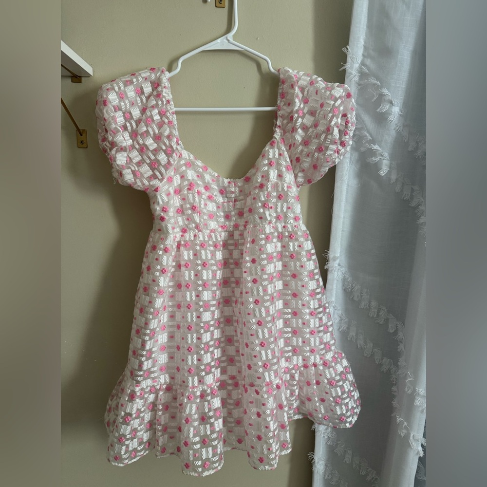 Buddy Love Pink and White Dress